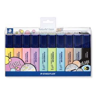 ปากกาไฮไลท์ STAEDTLER No.364 10 สี ปากกาเน้นข้อความ สีพาสเทล