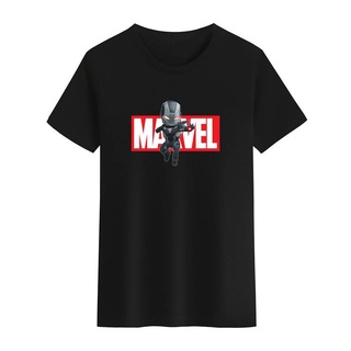 เสื้อยืดคอกลม พิมพ์ลาย Marvel Avenger War Machine James Rhodes สีดํา สีขาว พลัสไซซ์ สําหรับทุกเพศ