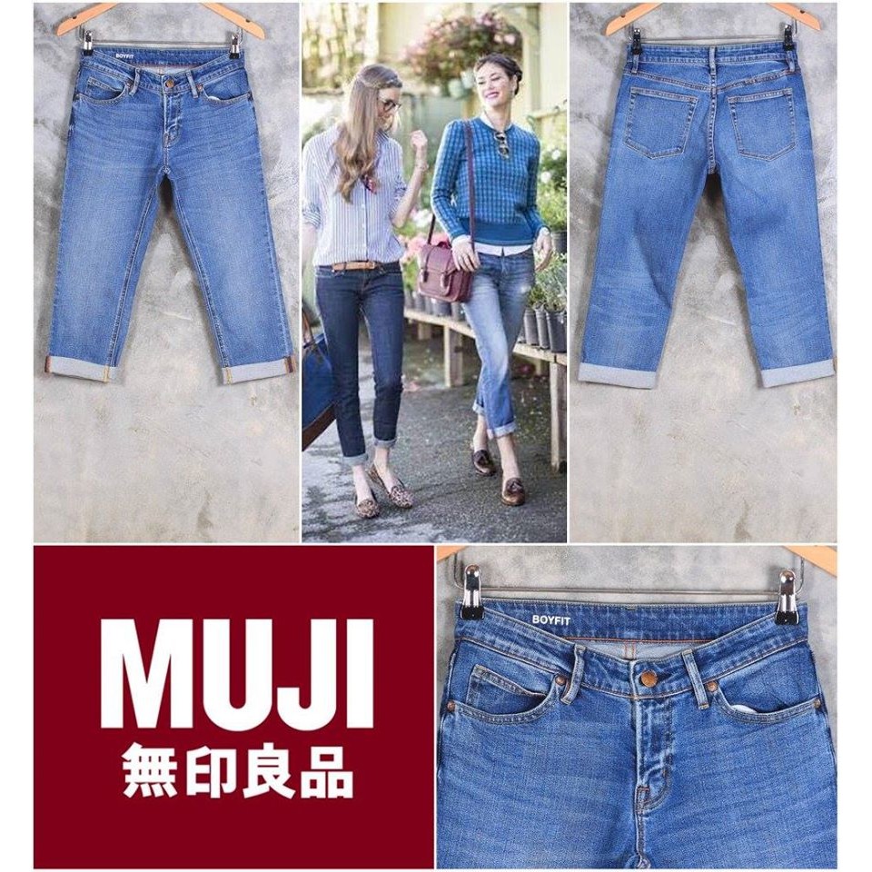 muji boyfit jeans