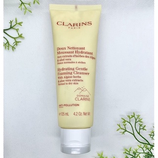 🔥แท้💯%🔥ฉลากไทย 125ml.ผลิตปี63-64 โฟมล้างหน้าผิวธรรมดา-แห้ง Clarins Hydrating Gentle Foaming Cleanser with alpine herbs