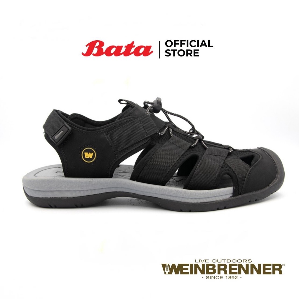 Bata WEINBRENNER SPORT SANDAL รองเท้าลำลอง รองเท้ารัดส้นผู้ชาย สีดำ รหัส 8596042 0YHS