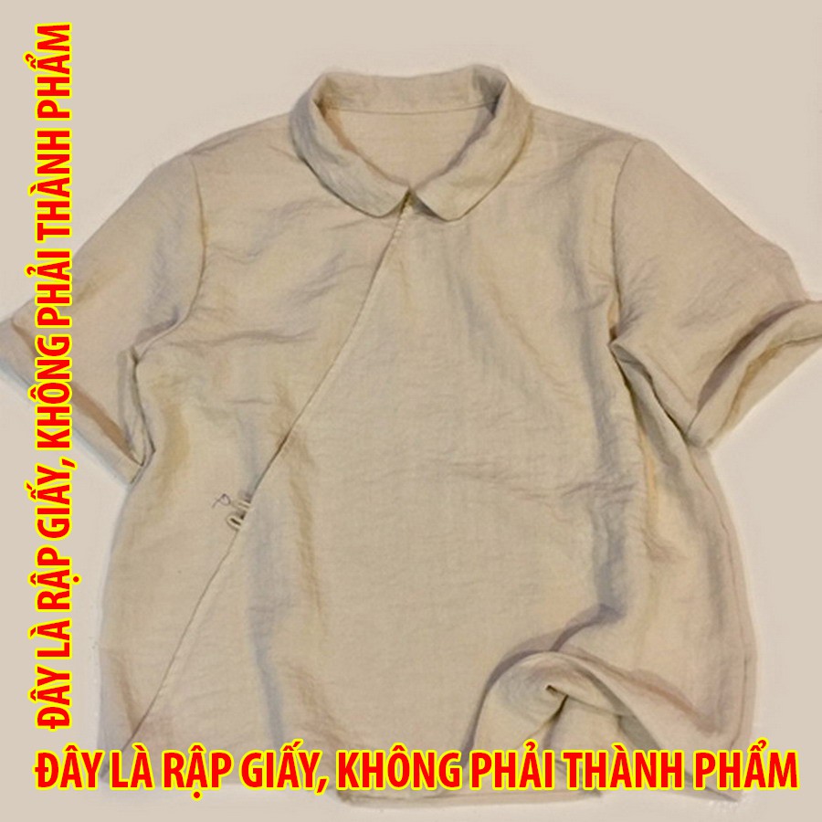ตัดกระดาษ www045 - เสื้อคอไขว้ - ไม่มี