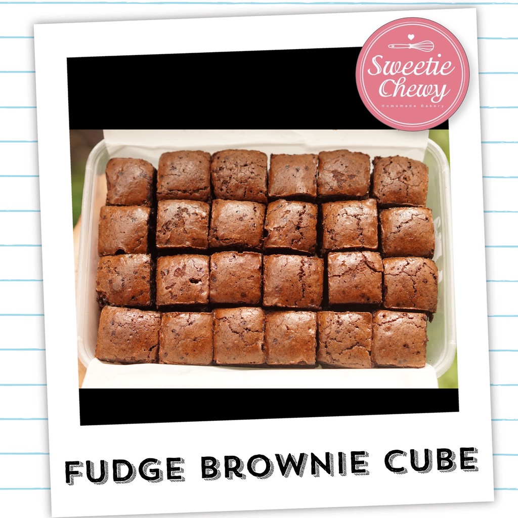 Fudge Brownie Cube บราวนี่คิวบ์ เนื้อฟัดจ์ เข้มข้น นุ่มหนึบ พอดีคำ