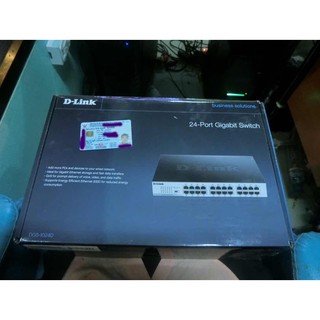 D-LINK DGS-1024D 24 Ports Gigabit Switch HUB-10/100/1000 (ใช้แล้ว)