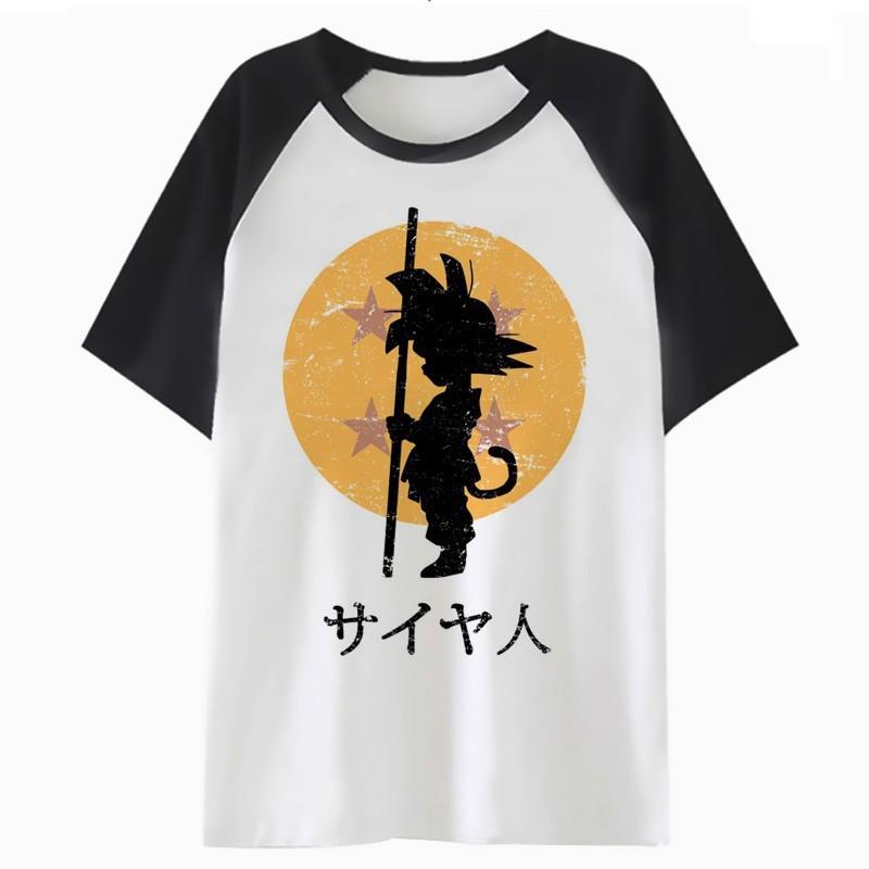 เสื้อยืด [พร้อมส่ง ของถึงไทยแล้ว]  Dragon Ball เสื้อยืดลายทาง