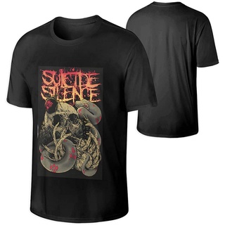 Lint9 {พร้อมส่ง เสื้อยืดแขนสั้นลําลอง ผ้าฝ้าย 100% พิมพ์ลาย Agoodshop Suicide Silence พลัสไซซ์ ไซซ์ XS-6XL ของขวัญวันเกิ