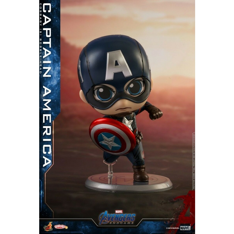 Hottoys COSBABY Avengers: Endgame Captain America โมเดล ฟิกเกอร์ กัปตันอเมริกา คอสเบบี้ ของใหม่ของแท้ COSB562