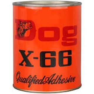 DOG X-66 กาวยางตราหมาแดง ขนาด 200 500 G