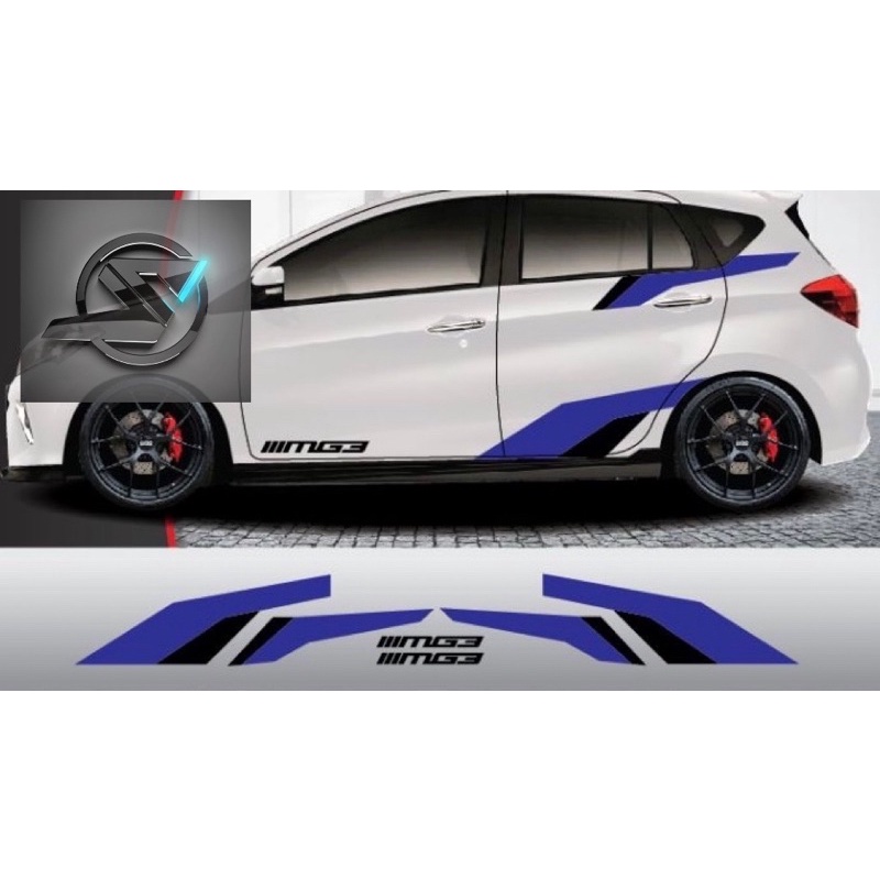 (Ready Stock)S252# Perodua Myvi MG3 Car body Sticker