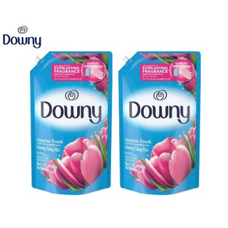 Downy ดาวน์นี่ กลิ่นหอมสดชื่นยามเช้า ผลิตภัณฑ์ปรับผ้านุ่ม สูตรเข้มข้นพิเศษ 1.35 ลิตร 1 ถุง p&amp;g