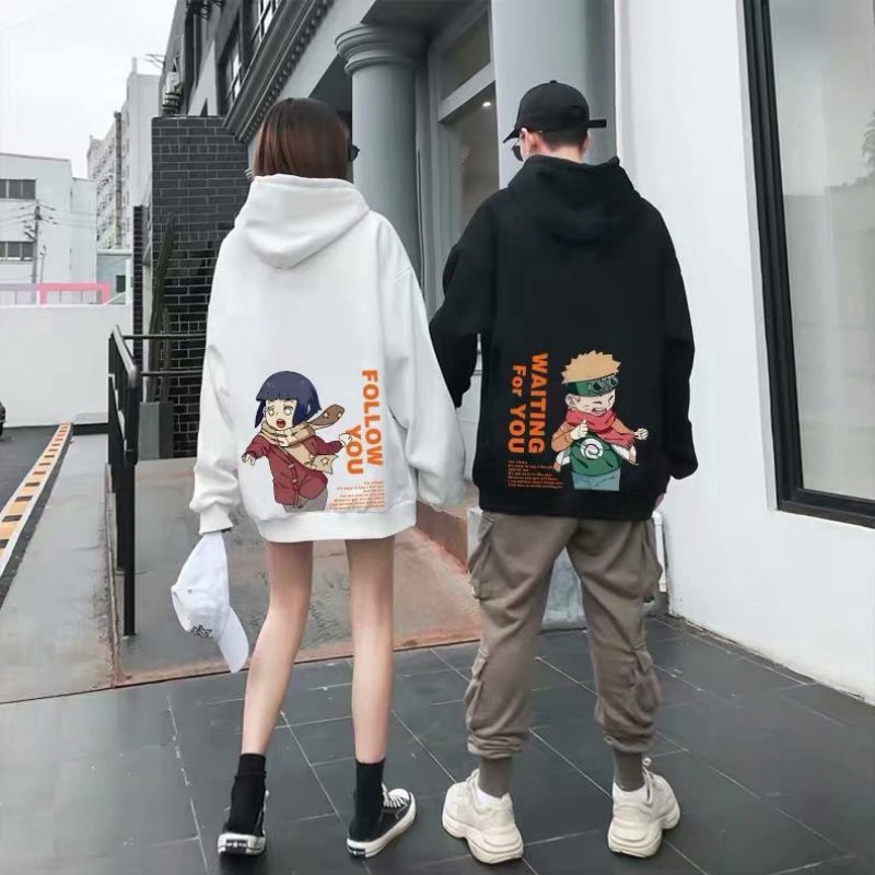 ชายเสื้อกันหนาวหมวก นารูโตะ M-5XL แขนยาว พิมพ์ Hokage แจ็คเก็ตแฟชั่นฤดูใบไม้ร่วงและฤดูหนาว