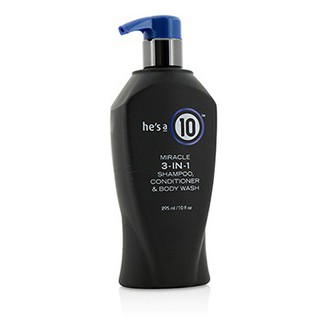 ITS A 10  Hes A 10 Miracle 3-In-1 Shampoo, Conditioner &amp; Body Wash  295ml