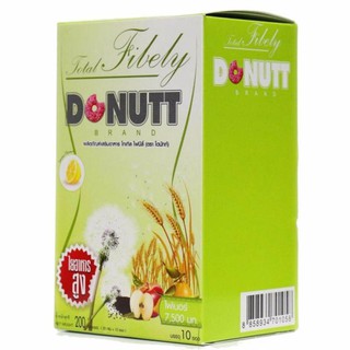 DONUTT ผลิตภัณฑ์เสริมอาหารโทเทิล ไฟบีลี่ ช่วยเรื่องระบบขับถ่าย แก้ปัญหาท้องผูก ล้างสารพิษ บรรจุ 10 ซอง x 1 กล่อง