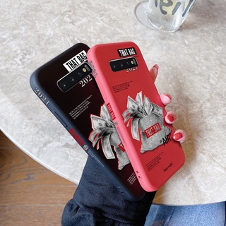 เคสโทรศัพท์มือถือซิลิโคนลายขอบสี่เหลี่ยมสําหรับ Samsung S10 4G S10 5G S10E S10Lite S10Plus S9 S9Plus