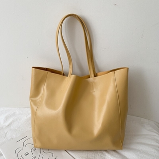 JASMIN NOIRJASMIN NOIR PU Leather Womens Shoulder Bag Fashion Vintage Handbag Large Capacity Casual Tote Bag