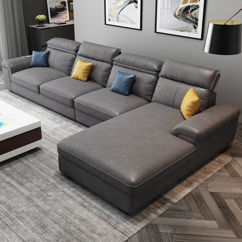 Technology Cloth Sofa Living Room Complete Large and Small Apartment ...