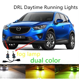 หลอดไฟตัดหมอก Led H8 H11 6000k สีขาว สําหรับ Mazda 2 3 5 6 CX-3 CX5 CX-5 M2 M3 M5 M6 P13W 2 ชิ้น