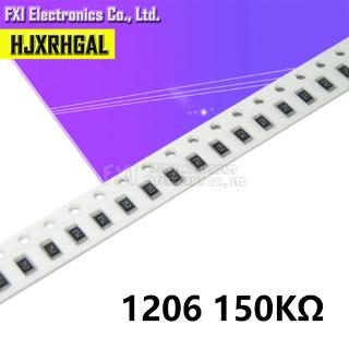 ชุดตัวต้านทาน 1206 SMD 150K โอห์ม 0.25W 4W 154 100 ชิ้น