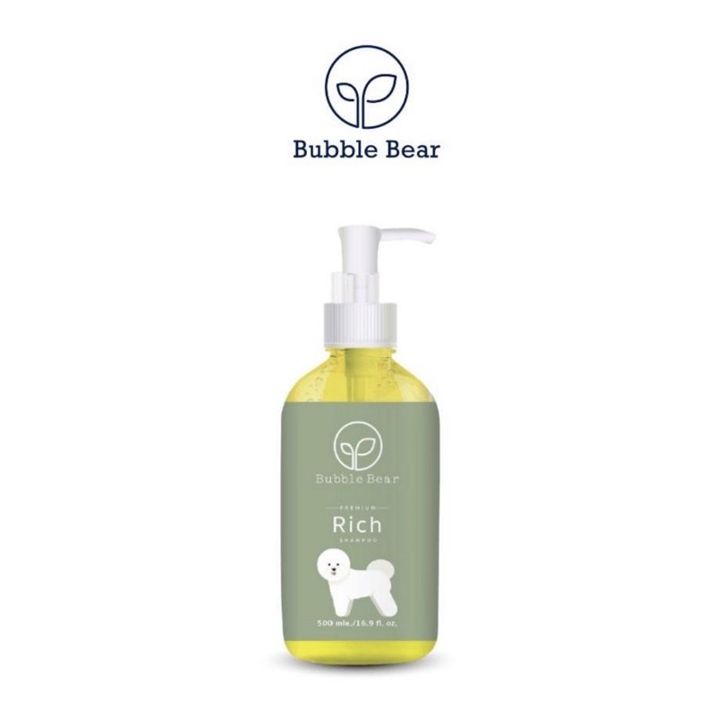 Bubble Bear Premium Rich Shampoo Shampoo for pet แชมพูสุนัข แชมพูสุนัขพรีเมี่ยม แชมพูออร์แกนิค