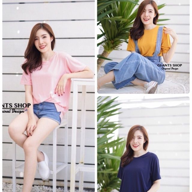 🌹แบบยอดนิยมตลอดกาล คอกลมเรย่อน ทรงอมตะ สาวอวบหรือ สาวชอบใส่หลวม.มาทางนี้เลยค่า🥞👚เสื้อผ้าเรย่อนแท้ Over Size
