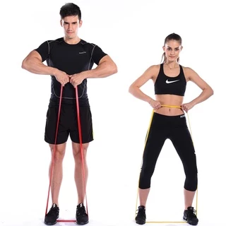 ทักแชทลด15%! ยางยืดออกกำลังกาย resistance band ยางยืด มี 5 ระดับแรงต้าน ออกกำลังกายได้ทุกส่วน