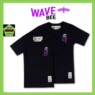 Beesy เสื้อคอกลม ชาย หญิง รุ่น Wave bee สีดำ