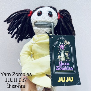 ตุ๊กตา ผี ซอมบี้ Yarn Zombies JUJU ขนาด6.5นิ้ว ป้ายห้อย ลิขสิทธิ์แท้ ป้าย Kids Preferred ซิปที่ปาก รูดได้ งานแปลก หายาก