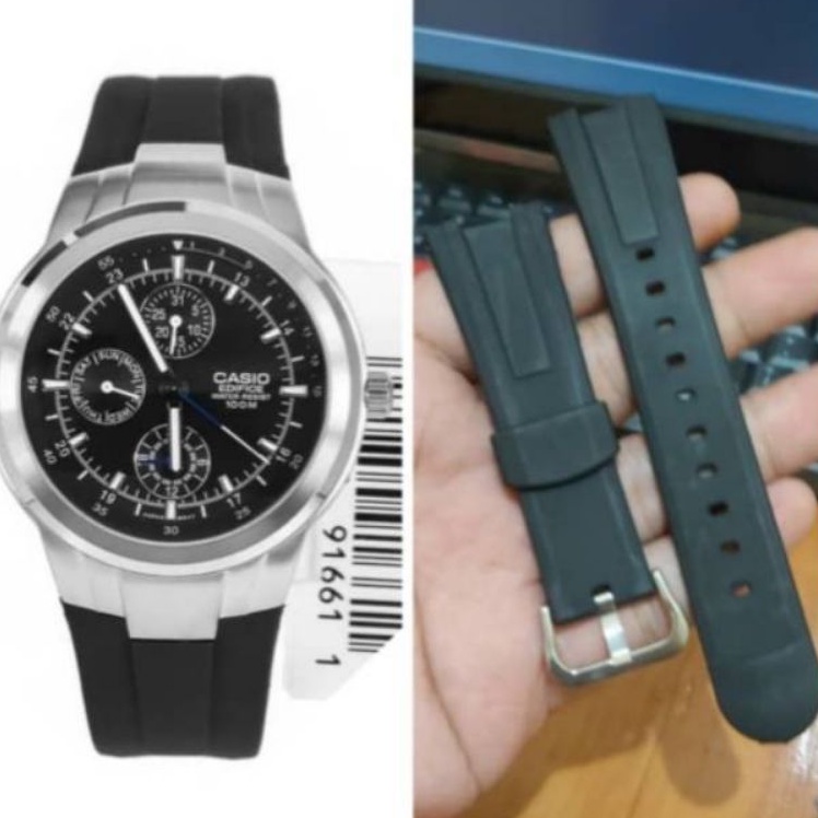 Hitam Casio EDIFICE EF305 EF-305 EF 305 WATCH STRAP สีดํา