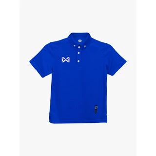 WARRIX เสื้อโปโลเบสิคเด็ก แขนสั้น WA-3315KN-น้ำเงิน