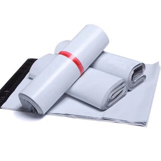 ราคาซองไปรษณีย์ 100 ใบ สีขาว ถุงไปรษณีย์ ถุงพัสดุ เกรดA กันน้ำ ถุงไปรษณีย์พลาสติก ซองไปรษณีย์พลาสติก ซองพัสดุพลาสติก