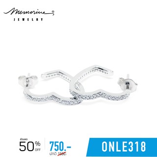 Memorine Jewelry ต่างหูเงินแท้ 925 ฝังเพชรสวิส (CZ) : ONLE318