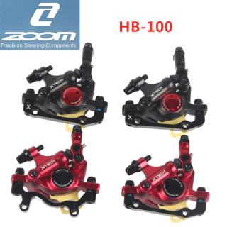 ZOOM HB-100 MTB เบรกคาลิปเปอร์ HB100 ชนิดไฮดรอลิก ลูกสูบสองทาง ชิ้นส่วนจักรยาน