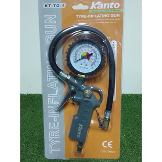 KANTO หัวเติมลม+เกจ์วัดสายอ่อน รุ่น KT-TG-1