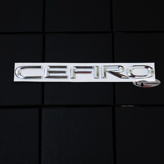 โลโก้ Cefiro สีโครเมี่ยม สำหรับ NISSAN CEFIRO ขนาด 2 X 22 cm.