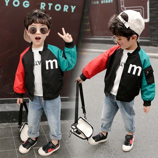 Childrens Windbreaker Medium Length Coat