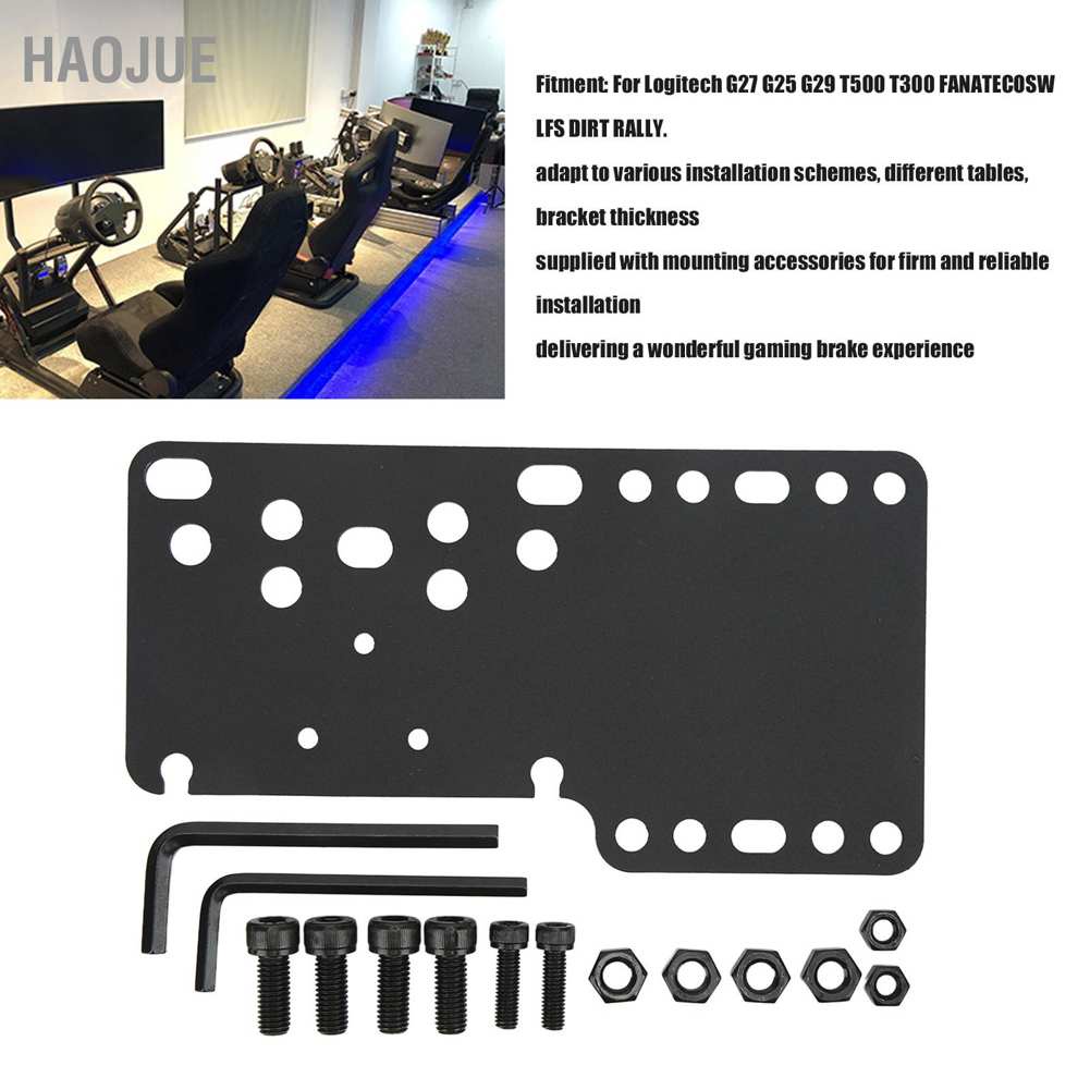 HaoJue USB Clamp Handbrake SIM Plate 14bit Hall Sensor for Logitech G27 G25 G29 T500 T300 FANATECOSW LFS DIRT RALLY