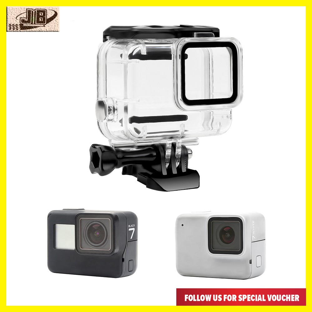Gopro Hero 7 silver / white อุปกรณ์เสริมกล้องพิเศษเคสกันน้ํา