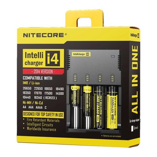 Nitecore เครื่องชาร์จอัจฉริยะ Intelli charger i4 (สีดำ)