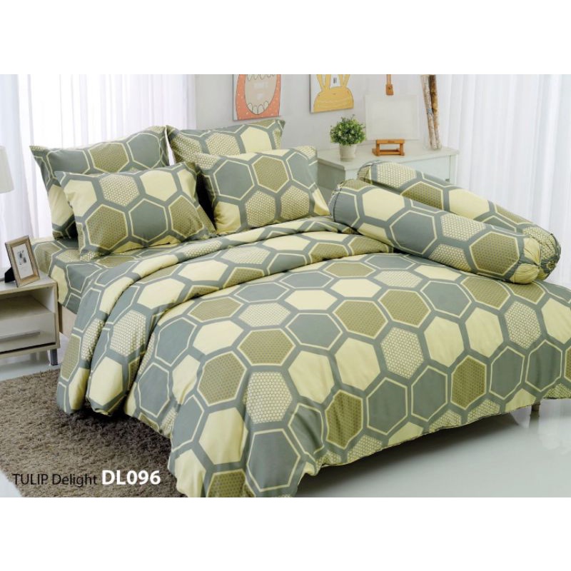 ลิขสิทธิ์แท้💯DL096 : TULIP DELIGHT ชุดเครื่องนอนทิวลิป รุ่นดีไลท์ (พิมพ์ลาย) ผ้าปูที่นอน 3.5 , 5 , 6