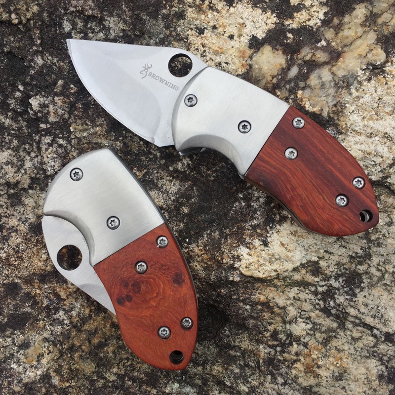 BROWNING Outdoor Folding Knife มีดปอกผลไม้ มีดทำอาหารแคมป์ปิ้ง อุปกรณ์เดินป่า ขนาดเล็ก