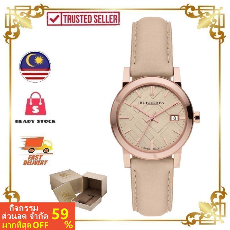 [ของแท้] BURBERRY BU9109 แบรนด์หรูผู้หญิงแฟชั่นนาฬิกาข้อมือควอทซ์