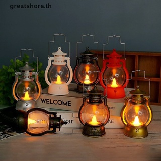 Greatshore โคมไฟ Led ขนาดเล็ก สไตล์เรโทร สําหรับตกแต่งบ้าน ปาร์ตี้ฮาโลวีน