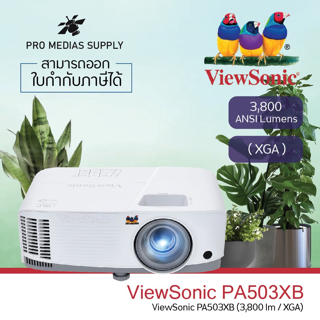 ViewSonic PA503XB Business Projector (3,800 Lumens/XGA) เครื่องฉายภาพโปรเจคเตอร์วิวโซนิค) ประกันเครื