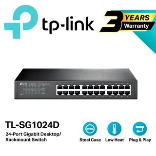 SWITCH HUB (สวิตซ์ฮับ) TP-LINK (TL-SG1024D) 24 PORTS GIGABIT PORT 10/100/1000Mbps