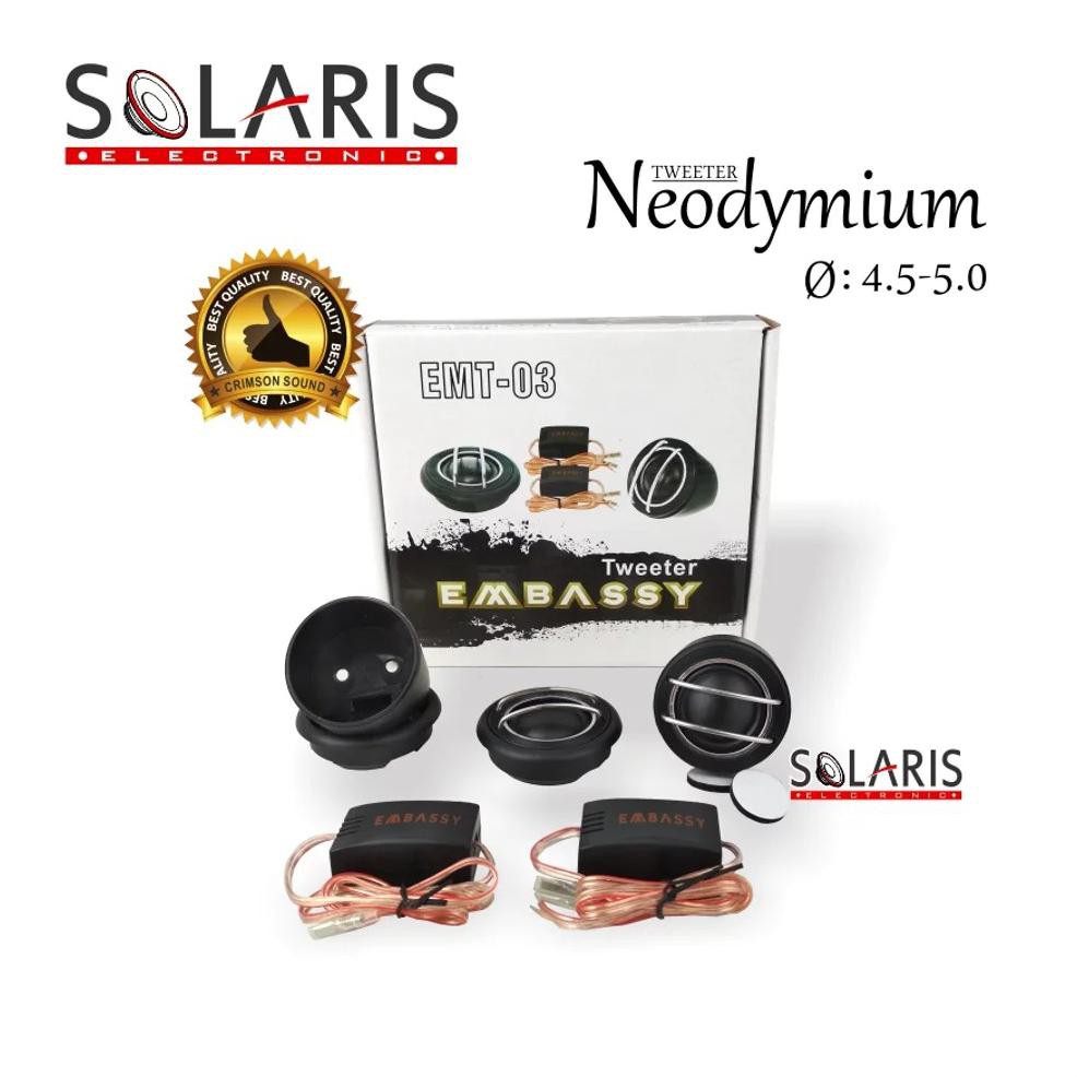 Tweeter Embassy Emt-03 อุปกรณ์ทวีตเตอร์คุณภาพพรีเมี่ยมสําหรับติดรถยนต์ ...