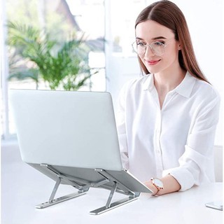 💻 ขาตั้งไอแพด 10ระดับ  แท็บเล็ต แล็ปท็อป โน๊ตบุ๊ก LAPTOP STAND ที่วางแล็ปท็อป ปรับระดับได้ 10 ระดับ พร้อมส่ง