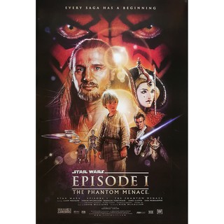 โปสเตอร์ หนัง STAR WARS Episode I The Phantom Menace 1999 POSTER 24”x35” Inch สตาร์ วอร์ส เอพพิโซด 1 ภัยซ่อนเร้น