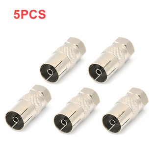 อะแดปเตอร์เชื่อมต่อเสาอากาศทีวี male plug to coax rf aerial plug female 1 ชิ้น