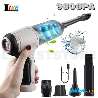 เครื่องดูดฝุ่นไร้สาย 9000Pa 120W 3 in 1 แบบมือถือ เป่าได้ สําหรับบ้าน รถยนต์ &amp;amp; เครื่องดูดฝุ่น ขนาดเล็ก แบบใช้งานคู่ สําหรับรถยนต์