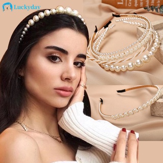 YEEZII Ins Fashion Pearl Hairband Elegant Headband Princess Korean Wedding Party Bridal Women Hair Accessoires Gift